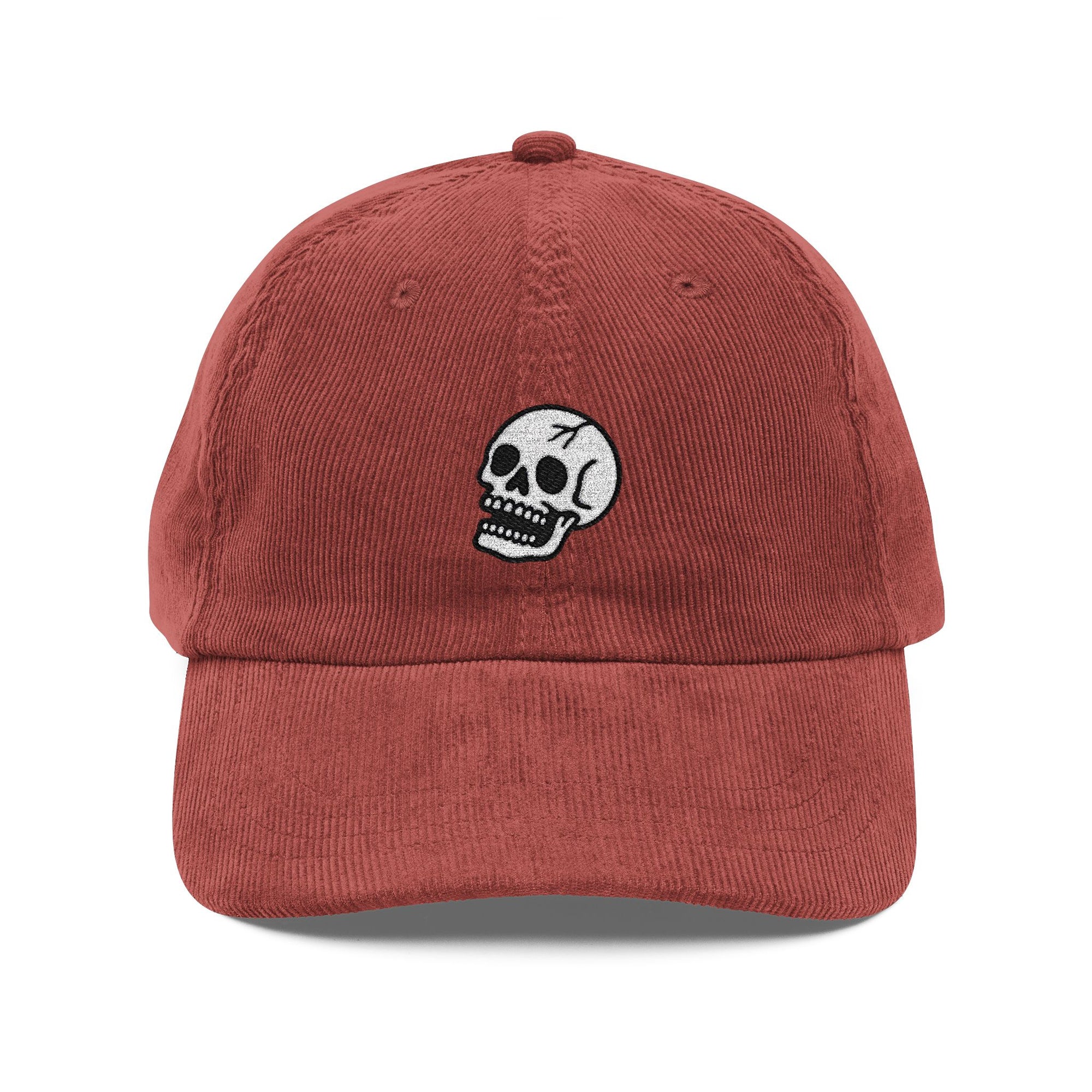 BORN 2 SCORN Vintage Corduroy Skull Cap
