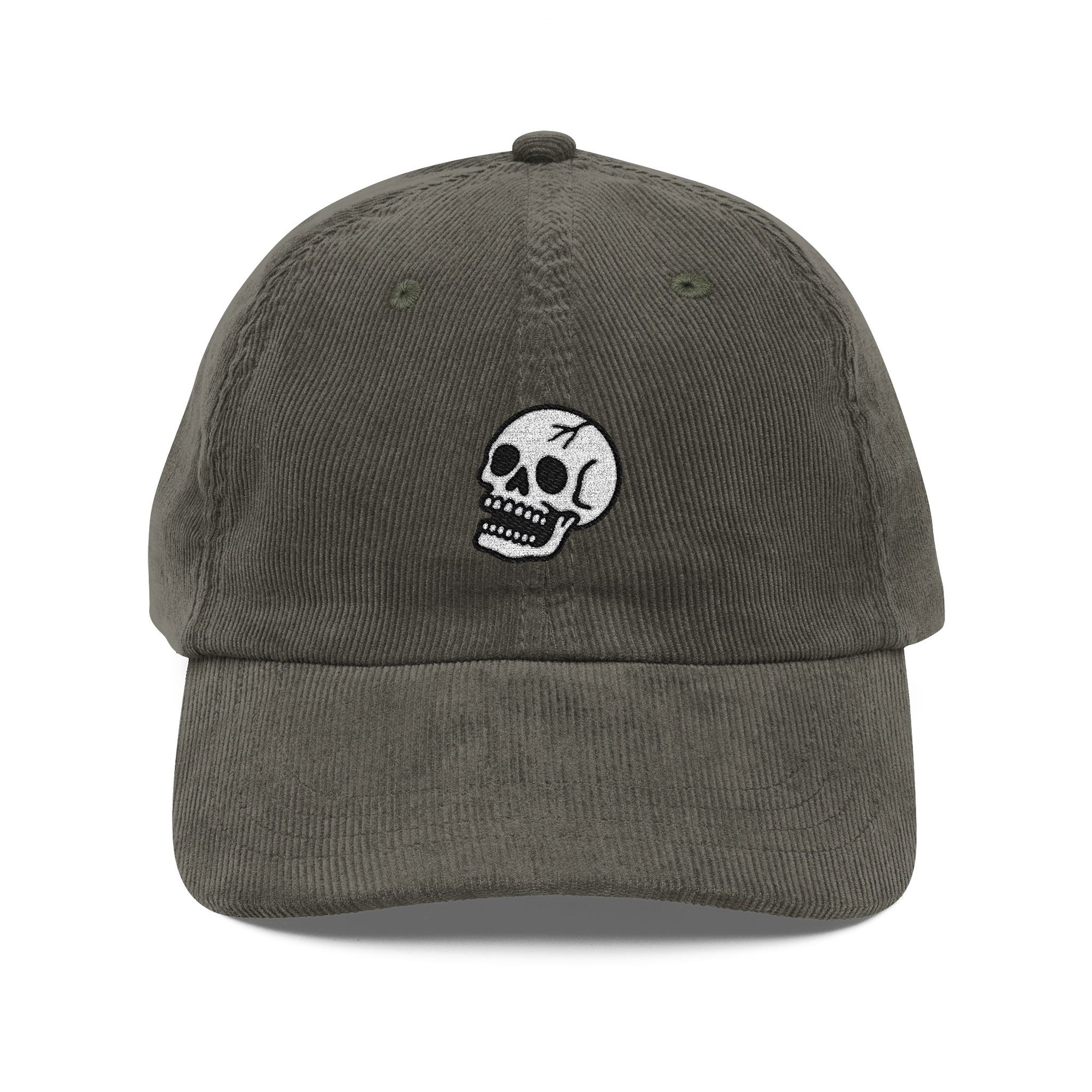BORN 2 SCORN Vintage Corduroy Skull Cap